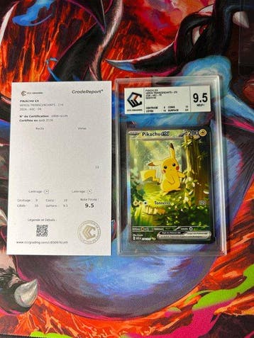 Pokémon - 1 Graded card - Pikachu 276 Alternate art - CCC, Nieuw