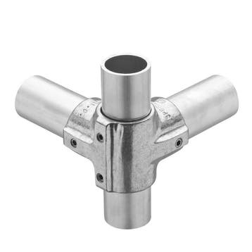 Hoekstuk Doorlopende staander Eco Ø 27 mm Aluminium, Verzenden, Nieuw