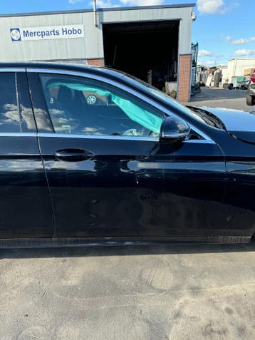 Portier rechtsvoor Mercedes E-klasse w213 Zwart, Gebruikt, Deur, Mercedes-Benz, Rechts