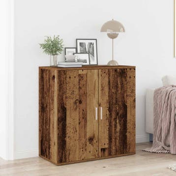 vidaXL Dressoir Oudhout 79 x 38 x 80 cm Bewerkt hout, Verzenden, Nieuw, Overige houtsoorten, Minder dan 50 cm