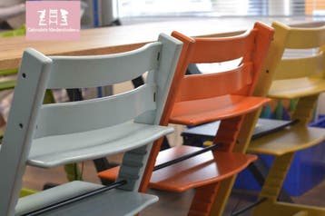 -25% GEBRUIKTEKINDERSTOELEN.NL Tripp Trapp Trip trap Stokke, Verzenden, Zo goed als nieuw, Meegroeistoel, Gordel(s)