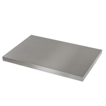 MDF werkblad met RVS plaat omkleed 68 x 46 x 3,8 cm voor, Ophalen of Verzenden, Nieuw