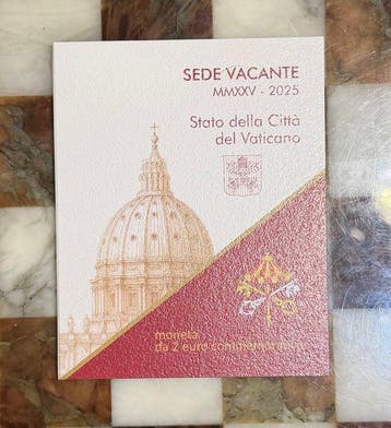 Vaticaan. 2 Euro 2025 Sede Vacante (Zonder minimumprijs)