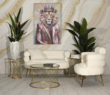 TAFEL NOAH GOUD SET 4 STUKS CM Ø 70X45-47X54,5-36x50-28x45, Huis en Inrichting, Tafels | Salontafels, Ophalen of Verzenden, Nieuw