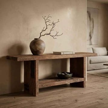 Sidetable Borneo ijzerhout | 220cm | World of Brosi, Ophalen of Verzenden, Nieuw