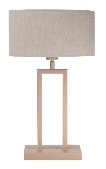 LED Tafellamp poot | Beige | Monza | 53cm | Excl. Lampenkap, Huis en Inrichting, Lampen | Vloerlampen, Ophalen of Verzenden, Nieuw