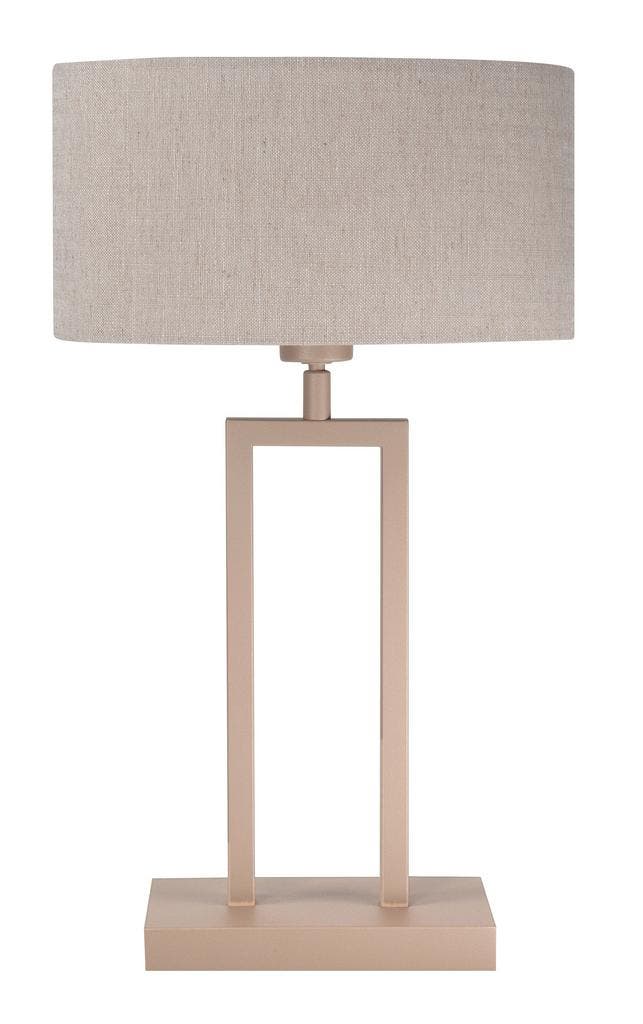 LED Tafellamp poot | Beige | Monza | 53cm | Excl. Lampenkap, Huis en Inrichting, Lampen | Vloerlampen, Nieuw, 100 tot 150 cm, Ophalen of Verzenden