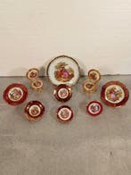 Limoges - Bord (9) - Porselein, Messing - Miniatuur Limoges, Antiek en Kunst, Antiek | Glas en Kristal