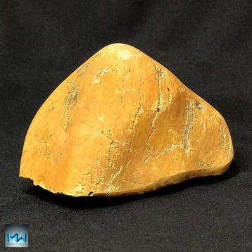 Gepolijst stuk geel amber - Papoea Barat - Hoogte: 180 mm -