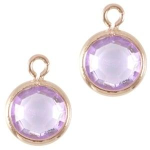 1 x DQ facethanger gekleurd Rose gold-lila purple7 x 10 m..., Ophalen of Verzenden, Nieuw, Bedel