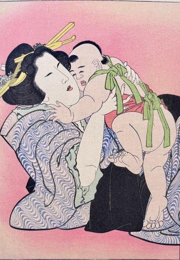 Mother and child - Katsushika Hokusai (1760-1849) - Japan -