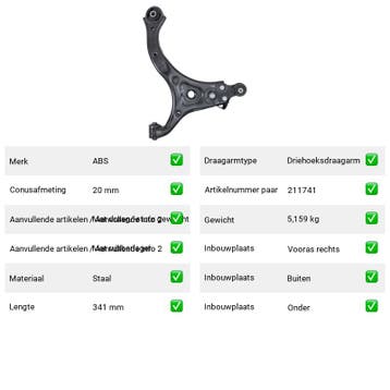 Draagarm Kia Grand Carnival 2.2 CRDi (VQ) Van 2010-01 tot 20, Verzenden, Nieuw, Kia
