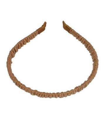 Haarband Diadeem 1cm – Gerimpeld Imitatie Lakleer –, Nieuw