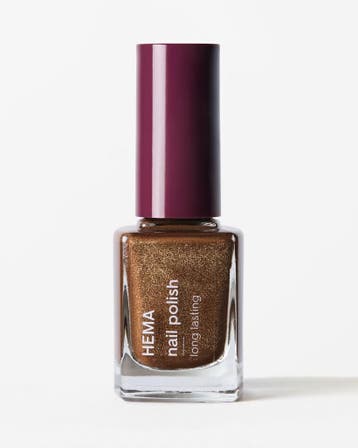 HEMA Long lasting nagellak 28 bronze brown, Verzenden, Nieuw