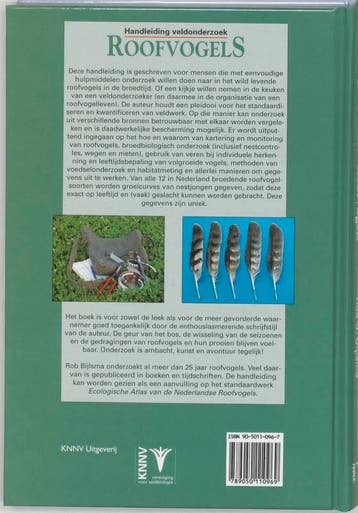 Handleiding veldonderzoek roofvogels 9789050110969, Verzenden, Gelezen, R.G. Bijlsma