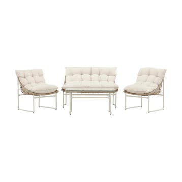 *WOONWINKEL* Loungeset Met Rattan, Verzenden, Nieuw