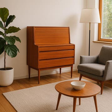 Secretaire | Vintage | Chatol | Teak |  3984, Ophalen of Verzenden, Zo goed als nieuw, Mid-Century