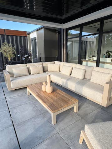 Metropolitan 4 Seasons Outdoor loungeset Latte tuinset, 5 zitplaatsen, Bank, Ophalen of Verzenden, Loungeset