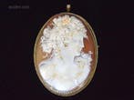 Gouden broche/hanger met hoge kwaliteit camee, Ophalen, Nieuw