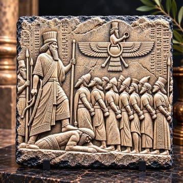 De Overwinning van Darius de Grote, circa 520 v.Chr. -
