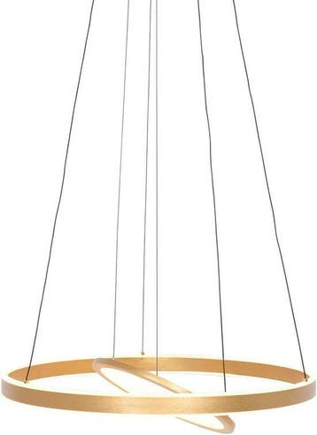 2dekans | Steinhauer - hanglamp - Ringlux - goud - glas, Ophalen of Verzenden, Zo goed als nieuw