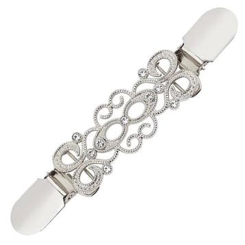 Fako Bijoux - Vestsluiting - Vestclip - Krullen - Strass  -, Verzenden, Nieuw