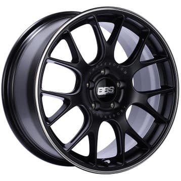 BBS CH-R 18x8.5 5x112 ET38 Satin Black Polished Rim, Ophalen of Verzenden, Nieuw