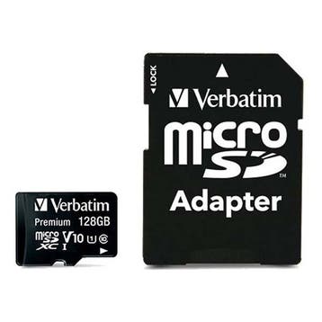 Micro SDXC kaart met adapter | Verbatim | 128 GB, Verzenden, Nieuw, Verbatim
