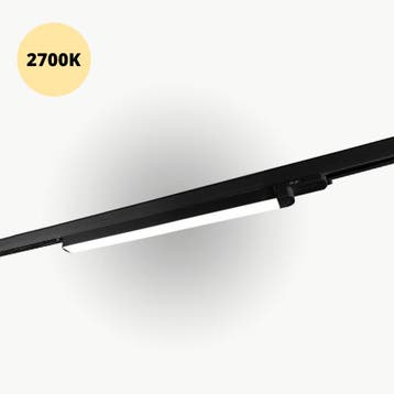 LED Railverlichting TL Linear 120cm Zwart 2700K 30w