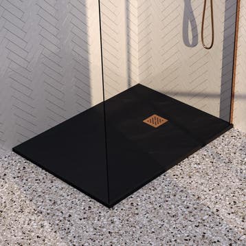 Brauer Asteroid Douchebak - 90 x 140 cm - Mineraalmarmer -, Ophalen of Verzenden, Nieuw
