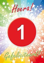 1 jaar verjaardag poster - 1 jaar versiering, Ophalen of Verzenden, Nieuw
