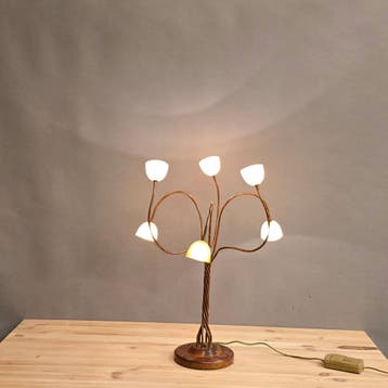Lumi Design tafellamp Willow 130 Refurbished, Ophalen, Zo goed als nieuw, Overige materialen