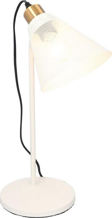 2dekans | Luxe Grundig Tafellamp – E27 Fitting – 30cm – Wit, Ophalen of Verzenden, Zo goed als nieuw