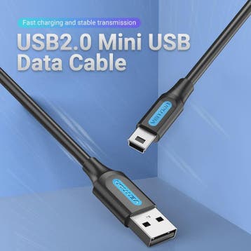 Vention Mini USB 2.0 Kabel - Snelladen & Dataoverdracht voor, Verzenden, Nieuw