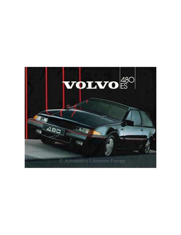 1986 VOLVO 480 ES BROCHURE ENGELS, Nieuw, Volvo, Author