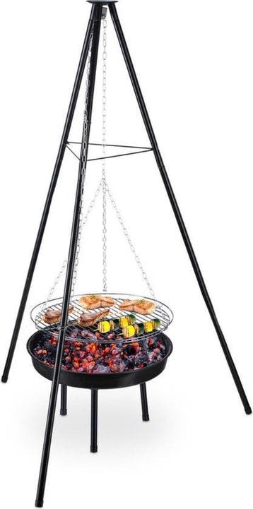 2dekans | BBQ Driepoot met vuurschaal - incl. grillrooster -, Ophalen of Verzenden, Zo goed als nieuw, BBQ
