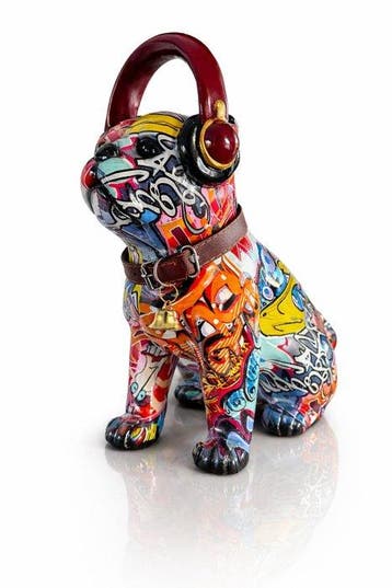 Oliver Klapp (XX) - Beeld, Exclusieve Graffiti Bulldog met
