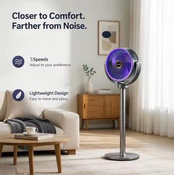 3-in-1 Verstelbare Luchtcirculatie Ventilator – 5 Snelheden, Verzenden, Nieuw