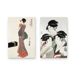 Two Beauties Ukiyo-e Woodblock Prints () - Kitagawa