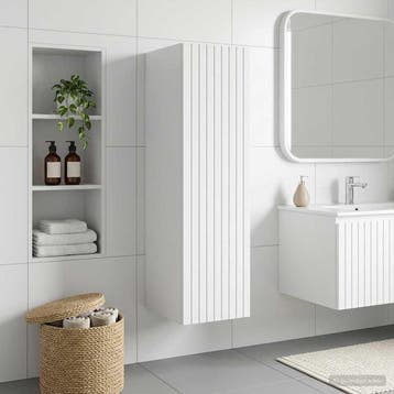 vidaXL Wand Gemonteerde Badkamerkast Hoogglans Wit 33 x 34,5, Verzenden, Nieuw