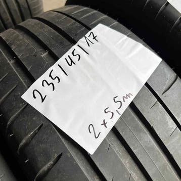 2 x Michelin Pilot Sport 4 235-45-17 Zomerbanden 5,5mm, Gebruikt, 17 inch, Ophalen of Verzenden, 235 mm