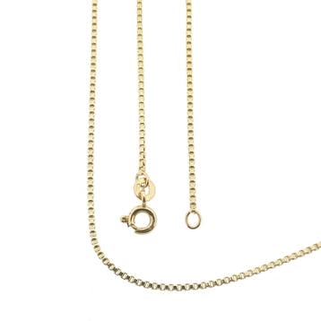 Gouden Venetiaanse schakel ketting, Sieraden, Tassen en Uiterlijk, Kettingen, Ophalen of Verzenden, Gebruikt, Goud, Goud