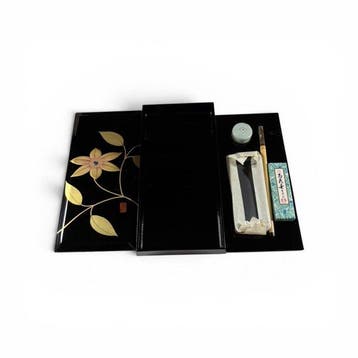 japanese Lacquerware - Doos - lakwerk - Fubako Gold Maki-e