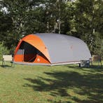 vidaXL Tunnel tent met dak Grijs en Oranje 500 x 348 x 200, Verzenden, Nieuw
