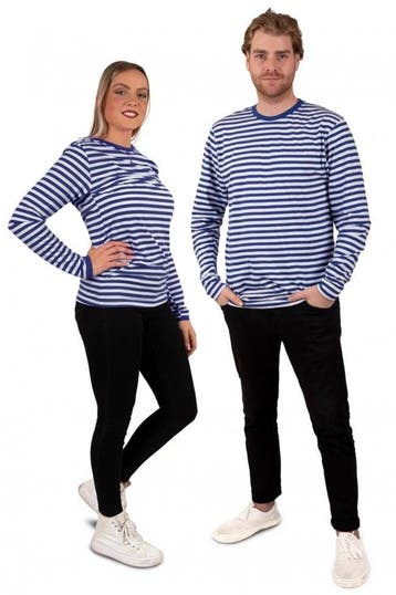 Dorus trui blauw/wit luxe lange mouw, Ophalen of Verzenden, Nieuw