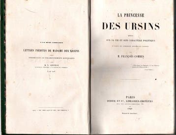M. François Combes - La Princesse des Ursins - 1828