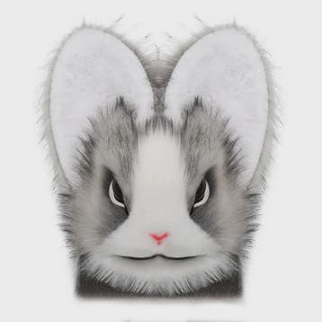 Realistisch Pluche Konijnenmasker - Fursuit Accessoire voor, Verzenden, Nieuw