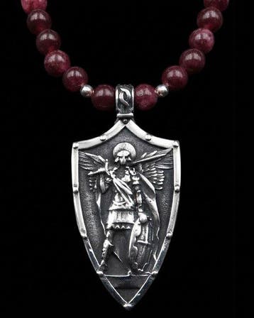 Ketting Aartsengel Sint-Michaël – Grenaat – Bescherming