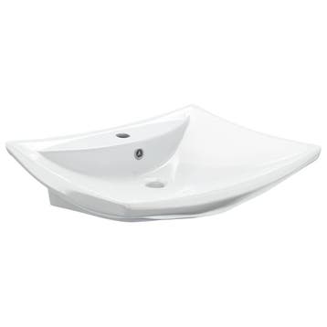 Wasbak keramiek 60cm - retourdeal 72% korting, Ophalen of Verzenden, Gebruikt, Steen, Wastafel