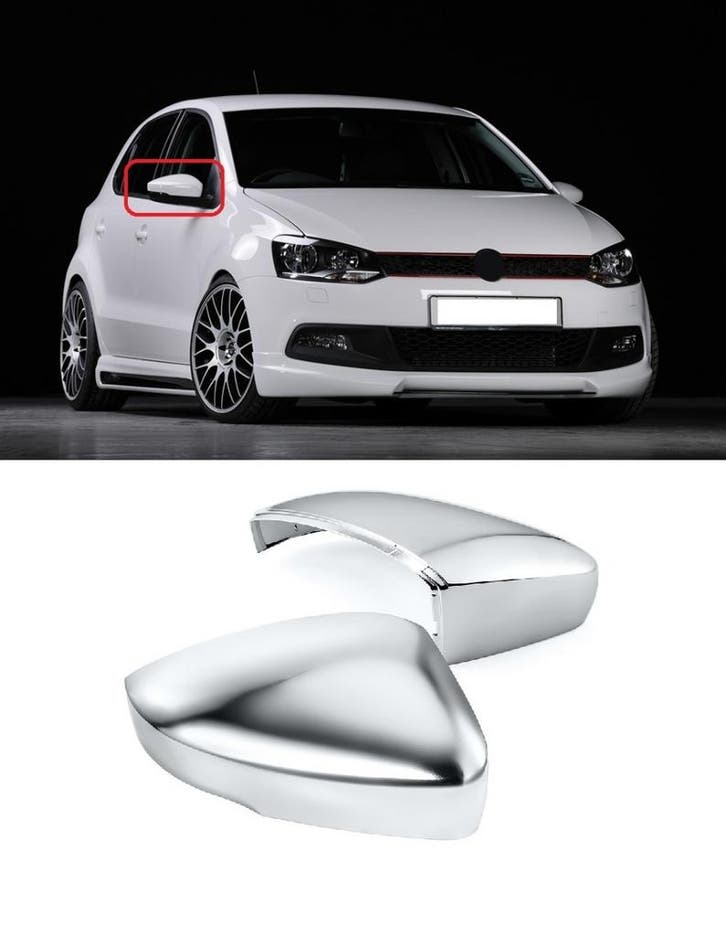 Spiegelkappen | Volkswagen | Polo 09-17 3d hat. / Polo 09-17, Auto-onderdelen, Carrosserie en Plaatwerk, Nieuw, Volkswagen, Verzenden